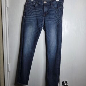 Express Women's Super Skinny Mid Rise Blue Jeans 6s